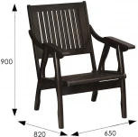 Кресло Массив решетка, каркас венге от фабрики Mebelik