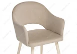 Стул Woodville на металлокаркасе Апри микровелюр 05 / бежевый глянец 464180