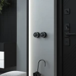 Переключатель / выключатель одноклавишный Vintage (черный матовый/хром) Werkel W5812051 (a055914)