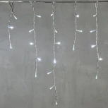 Гирлянда Бахрома 3,1 x 0,5 м белая 24В, 150 LED, провод прозрачный  ПВХ, IP54 Laitcom PIL150-10-1W