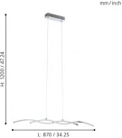 Подвесной светильник Eglo Lasana 2 96103