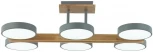 Потолочная люстра на штанге Lumion Plato 8031/108CL серый, дерево/металл, акрил LED 108W 3000-6000К 220V
