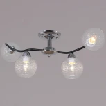 Потолочная люстра на штанге Reluce 07624-0.3-04 CR+BK (220V)