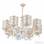 Подвесная люстра Arte Milano Florentia-3097 303097/8 Wh/Gd (220V, на цепи)