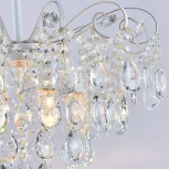 Потолочная люстра хрустальная на штанге Reluce 04055-0.3-06 WH+GOLD PN (220V)