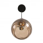 Подвесной светильник со стеклянным декором Lumion Walma 8300/1A бронза/амбер/голубой/розовый, металл/стекло E27 1*40W 220V (на проводе)