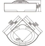 Акриловая ванна Gemy G9082 K