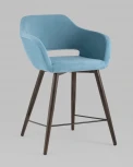 Стул полубарный Stool Group Саймон велюр пыльно-голубой УТ000025177