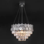 Подвесная люстра Eurosvet Ariana 10124/5 хром/прозрачный хрусталь Strotskis Smart (10113/5)