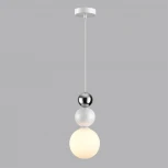 Подвесной светильник Lumion Bonbones 6559/1 белый/белый, хром/металл/металл, стекло G9 1*20W 220V (на проводе, шарики)