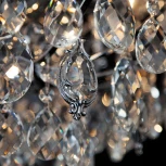 Подвесная люстра Eurosvet Crystal 10080/6 хром / прозрачный хрусталь