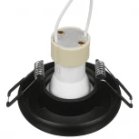 Встраиваемый светильник под лампу MR11 с цоколем GU10 черный Wolta Acento WDL-MR11/05BL-R