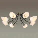 Люстра потолочная Eliana 4592/8C черный, бронза E27 8*40W