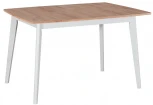 Стол Oslo раскладной 120-160x80x76см, Дуб Навара, белый Bradex Home RF 0336