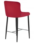 Стул полубарный CHRISTIAN'65 (черные ножки, бордовый велюр (V108-85))