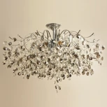 Потолочная люстра хрустальная на штанге Reluce 02387-0.3-8+4 CR (220V)