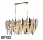 Подвесная люстра каскадная iLamp Dolce P2543-10 GD (220V, на цепи)