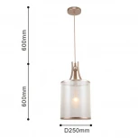 Подвесной светильник Favourite Himiko 2551-1P (220V, на проводе, круглые)