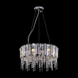 Подвесная люстра Maytoni Hail MOD097PL-06CH (220V, хрусталь, подвески, на тросе, круглые)