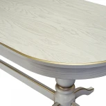 Стол обеденный Тарун 5 раздвижной слоновая кость/золото 190/250*84 от фабрики Mebelik