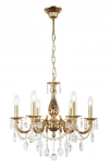 Подвесная люстра с хрустальными подвесками Dio D'Arte Lauria Lauria E 1.1.6.600 CG подсвечник