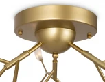 Потолочная люстра на штанге Florencia FR5049CL-27G Freya (220V, лепестки, ветки)