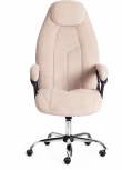 Кресло BOSS (хром) флок , бежевый/бежевый перф., 7/7/06 Tetchair 19390
