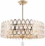 Потолочная люстра хрустальная на штанге Arte Milano Sorrento-1019 371019/8/300/580 GD (220V)