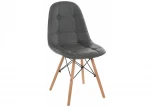 Обеденный стул на металлокаркасе Woodville Kvadro серый 11733
