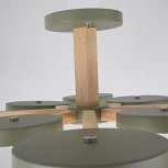 Потолочная люстра Wi-Fi на штанге Turna L8 Khaki By ImperiumLoft Turna-B01 (LED, 220V, голосовое управление, умный дом - Алиса)