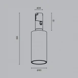 Трековый светильник магнитный 3W 48V Maytoni Magnum TR207-1-3W3K-B (LED, круглые)