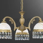 Подвесная люстра Reccagni Angelo 7000 L 7000/3 (220V, подвески, на цепи, узор в клетку)