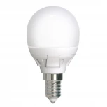 Лампа светодиодная, форма «шар», матовая, дневной белый свет 6500K Uniel Яркая LED-G45 7W/6500K/E14/FR PLP01WH