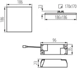 Встраиваемый точечный светильник светодиодный Kanlux AREL 29595 (220V, IP65)
