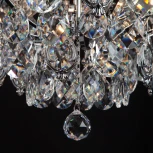 Подвесная люстра Eurosvet Crystal 10080/12 хром / прозрачный хрусталь