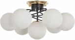 Потолочная люстра Arte Milano Neapolis-76408 276408/6+1 BK/GD (220V, шар)