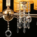 Подвесная люстра ILLUMICO IL6219-8P-27 GD (220V, на цепи)