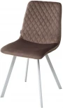 Обеденный стул M-City DAIQUIRI BLUVEL-38 LATTE / белый каркас, велюр