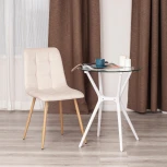 Обеденный стул Tetchair CHILLY (Вельвет,Металл/Бежевый)