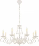 Подвесная люстра Arte Milano AM341369 341369/8 WT (220V, на цепи, подсвечник, свеча)