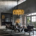 Подвесная люстра Loft It Volver 10404/650 GD (220V, на тросе)