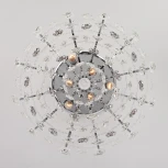 Потолочная люстра Eurosvet Crystal 10081/6 хром / прозрачный хрусталь