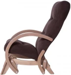 Кресло-качалка маятник Мэтисон ткань Грей браун, каркас шимо от фабрики Mebelik