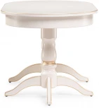 Деревянный стол Woodville Красидиано 150 слоновая кость / золото 515966