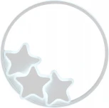 Потолочная светодиодная люстра Natali Kovaltseva Stars LED LAMPS 81180 с пультом ДУ, моб. приложением 100W, белый, LED (регулировка яркости, 220V, круглые, звезды)