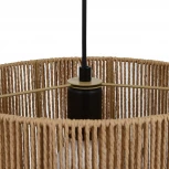 Подвесной светильник Evoluce Ettan SLE6024-603-01 бежевый/черный E27 1*40W