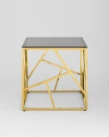 Журнальный столик Stool Group 55*55 АРТ ДЕКО золото стекло smoke УТ000001968