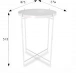 Столик журнальный SHT-CT8 белый муар от фабрики Mebelik