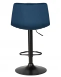 Стул барный DOBRIN TAILOR BLACK (синий велюр (MJ9-117)) 5017_BlackBase-LM BLACK, цвет сиденья синий (MJ9-117), основания черный
