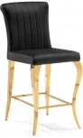 Полубарный стул Woodville Joan black / gold 15388
